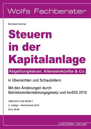 Steuern in der Kapitalanlage von Schmid,  Bernhard