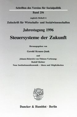 Steuersysteme der Zukunft. von Krause-Junk,  Gerold