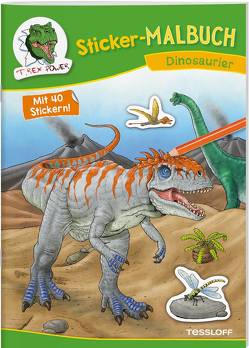 Sticker-Malbuch Dinosaurier von Walther,  Max