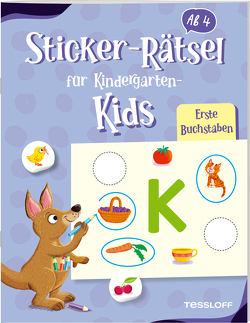 Sticker-Rätsel für Kindergarten-Kids. Erste Buchstaben von Thau,  Christine