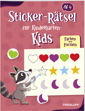 Sticker-Rätsel für Kindergarten-Kids. Farben und Formen von Thau,  Christine