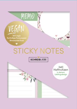 Sticky Notes „Lovely Flowers“ vegan von Korsch Verlag