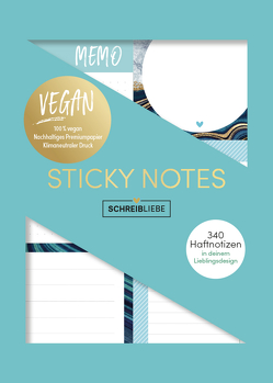 Sticky Notes „Marble Blue“ vegan von Korsch Verlag