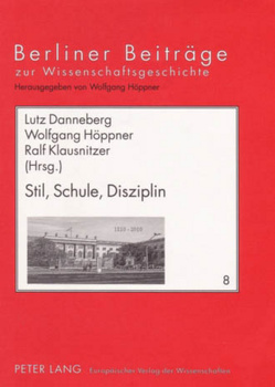 Stil, Schule, Disziplin von Danneberg,  Lutz, Höppner,  Ilka, Klausnitzer,  Ralf
