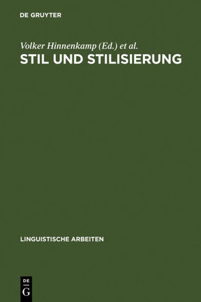 Stil und Stilisierung von Hinnenkamp,  Volker, Selting,  Margret