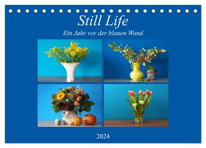 Still Life – Blumen vor der blauen Wand (Tischkalender 2024 DIN A5 quer), CALVENDO Monatskalender von Will,  Hans