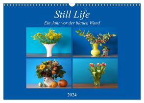 Still Life – Blumen vor der blauen Wand (Wandkalender 2024 DIN A3 quer), CALVENDO Monatskalender von Will,  Hans