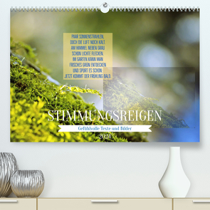 Stimmungsreigen Gefühlvolle Texte und Bilder (Premium, hochwertiger DIN A2 Wandkalender 2024, Kunstdruck in Hochglanz) von Marten,  Martina