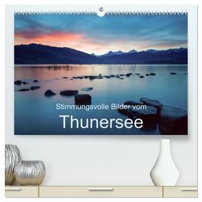 Stimmungsvolle Bilder vom Thunersee (hochwertiger Premium Wandkalender 2024 DIN A2 quer), Kunstdruck in Hochglanz von Trachsel,  Mario