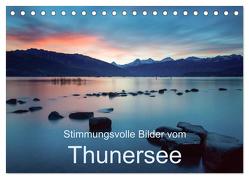 Stimmungsvolle Bilder vom Thunersee (Tischkalender 2024 DIN A5 quer), CALVENDO Monatskalender von Trachsel,  Mario