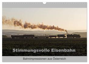 Stimmungsvolle Eisenbahn – Bahnimpressionen aus Österreich (Wandkalender 2024 DIN A3 quer), CALVENDO Monatskalender von rail66,  rail66