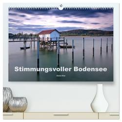 Stimmungsvoller Bodensee (hochwertiger Premium Wandkalender 2024 DIN A2 quer), Kunstdruck in Hochglanz von Klar,  Diana