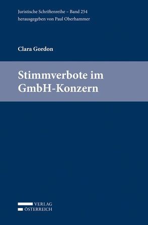 Stimmverbote im GmbH-Konzern von Gordon,  Clara