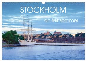 Stockholm an Mittsommer (Wandkalender 2024 DIN A3 quer), CALVENDO Monatskalender von Gelner,  Dennis