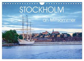 Stockholm an Mittsommer (Wandkalender 2024 DIN A4 quer), CALVENDO Monatskalender von Gelner,  Dennis