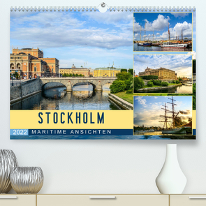 Stockholm – Maritime Ansichten (Premium, hochwertiger DIN A2 Wandkalender 2022, Kunstdruck in Hochglanz) von U-DO