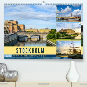 Stockholm – Maritime Ansichten (Premium, hochwertiger DIN A2 Wandkalender 2023, Kunstdruck in Hochglanz) von U-DO