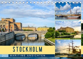 Stockholm – Maritime Ansichten (Tischkalender 2022 DIN A5 quer) von U-DO