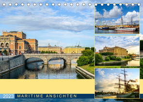 Stockholm – Maritime Ansichten (Tischkalender 2023 DIN A5 quer) von U-DO