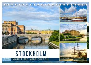 Stockholm – Maritime Ansichten (Tischkalender 2024 DIN A5 quer), CALVENDO Monatskalender von U-DO,  U-DO