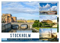 Stockholm – Maritime Ansichten (Wandkalender 2024 DIN A2 quer), CALVENDO Monatskalender von U-DO,  U-DO