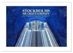 Stockholms Metrostationen – Bunte Meisterwerke im Untergrund (Wandkalender 2024 DIN A2 quer), CALVENDO Monatskalender von Hallweger,  Christian