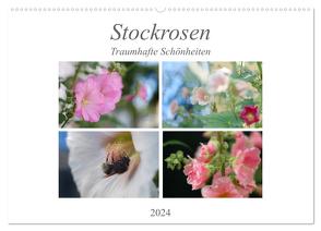 Stockrosen – Traumhafte Schönheiten (Wandkalender 2024 DIN A2 quer), CALVENDO Monatskalender von Kupfer,  Kai