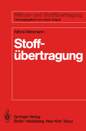 Stoffübertragung von Mersmann,  Alfons