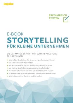 Storytelling für kleine Unternehmen von Basel,  Nicole, Büntemeyer,  Lisa