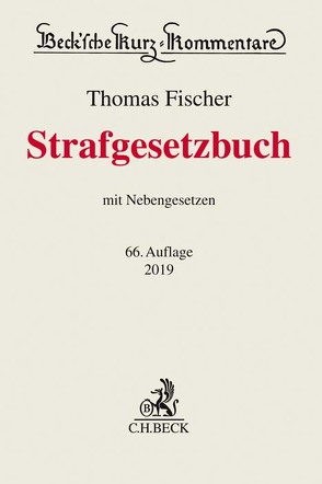 Strafgesetzbuch von Fischer,  Thomas