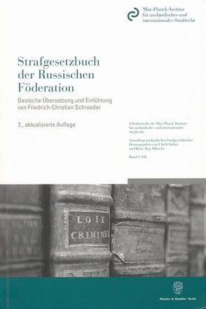 Strafgesetzbuch der Russischen Föderation. von Schroeder,  Friedrich-Christian