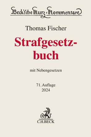 Strafgesetzbuch von Fischer,  Thomas