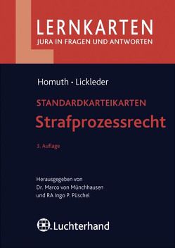 Strafprozessrecht von Homuth,  Andreas, Lickleder,  Andreas