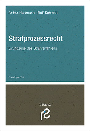 Strafprozessrecht von Hartmann,  Arthur, Schmidt,  Rolf