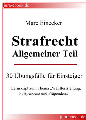 Strafrecht Allgemeiner Teil von Einecker,  Marc