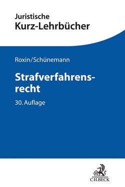 Strafverfahrensrecht von Kern,  Eduard, Roxin,  Claus, Schünemann,  Bernd