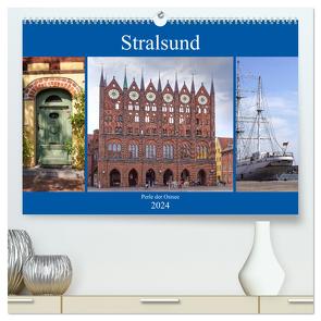 Stralsund – Perle der Ostsee (hochwertiger Premium Wandkalender 2024 DIN A2 quer), Kunstdruck in Hochglanz von Becker,  Thomas