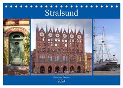 Stralsund – Perle der Ostsee (Tischkalender 2024 DIN A5 quer), CALVENDO Monatskalender von Becker,  Thomas