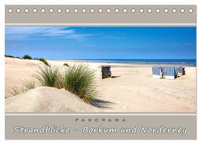 Strandblicke Borkum und Norderney (Tischkalender 2024 DIN A5 quer), CALVENDO Monatskalender von Dreegmeyer,  A.