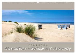 Strandblicke Borkum und Norderney (Wandkalender 2024 DIN A2 quer), CALVENDO Monatskalender von Dreegmeyer,  A.