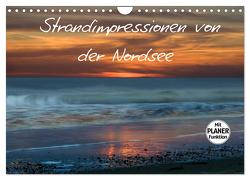 Strandimpressionen von der Nordsee (Wandkalender 2024 DIN A4 quer), CALVENDO Monatskalender von Brausch,  Heidi