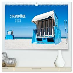 Strandkörbe 2024 (hochwertiger Premium Wandkalender 2024 DIN A2 quer), Kunstdruck in Hochglanz von Kerpa,  Ralph