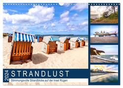 STRANDLUST Insel Rügen (Wandkalender 2024 DIN A3 quer), CALVENDO Monatskalender von Dreegmeyer,  Andrea