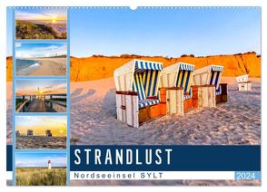 STRANDLUST Nordseeinsel Sylt (Wandkalender 2024 DIN A2 quer), CALVENDO Monatskalender von Dreegmeyer,  Andrea