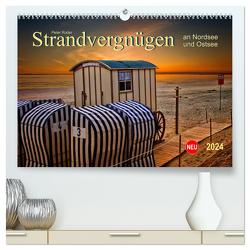 Strandvergnügen – an Nordsee und Ostsee (hochwertiger Premium Wandkalender 2024 DIN A2 quer), Kunstdruck in Hochglanz von Roder,  Peter
