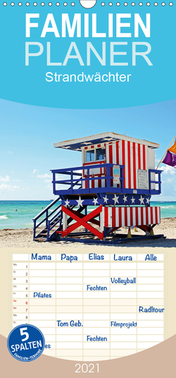 Strandwächter – Familienplaner hoch (Wandkalender 2021 , 21 cm x 45 cm, hoch) von Damm,  Andrea