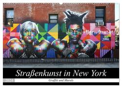 Straßenkunst in New York – Graffiti und Murals (Wandkalender 2024 DIN A2 quer), CALVENDO Monatskalender von gro,  gro