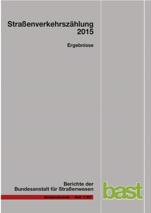 Straßenverkehrszählungen 2015 – Ergebnisse von Frenken,  Toni, Mahmoudi,  Saeid