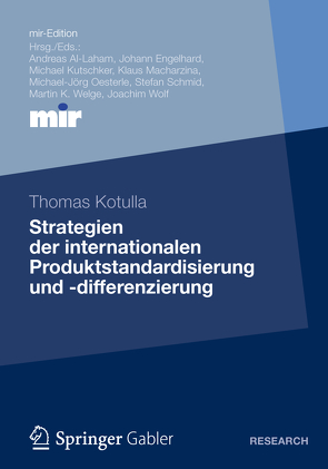 Strategien der internationalen Produktstandardisierung und -differenzierung von Kotulla,  Thomas