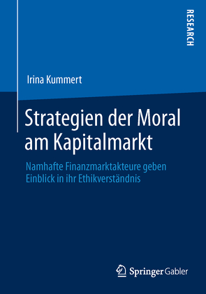 Strategien der Moral am Kapitalmarkt von Kummert,  Irina